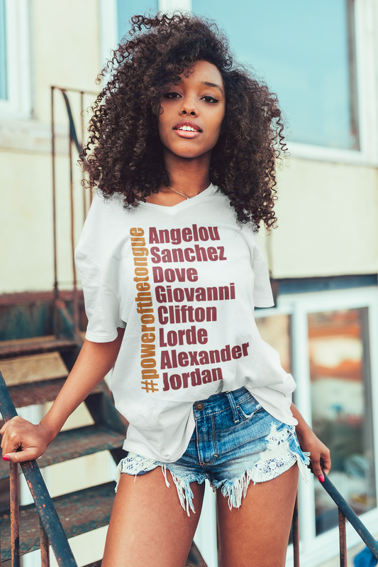 Black Female Poets V-Neck TShirt