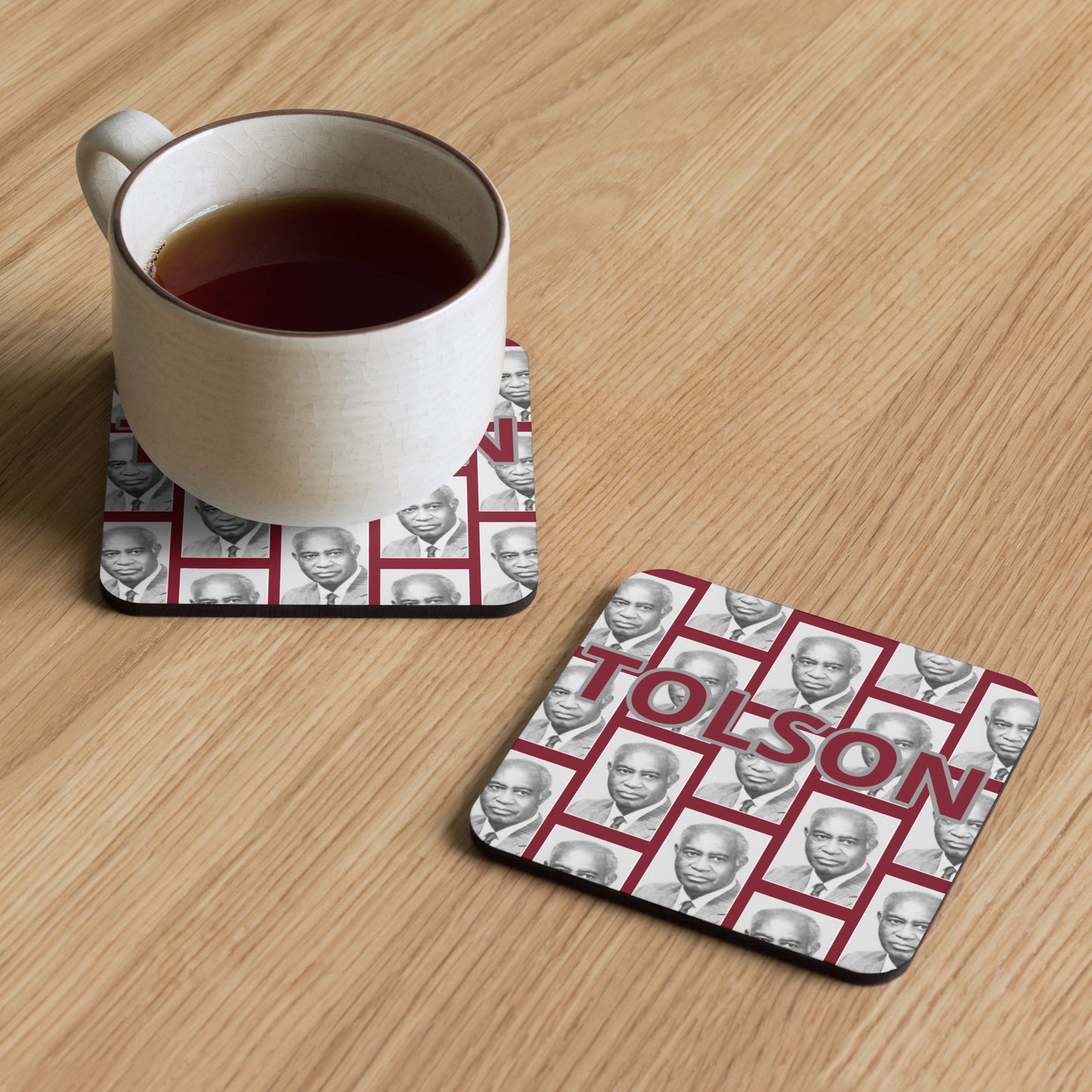 Melvin Tolson Cork-Back coaster