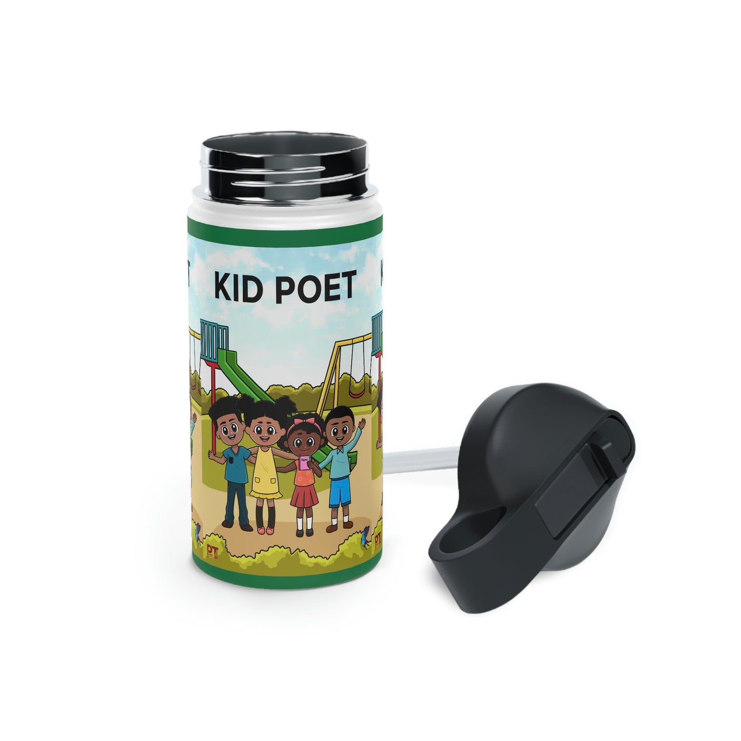 KID POET Stainless Steel Water Bottle, Standard Lid