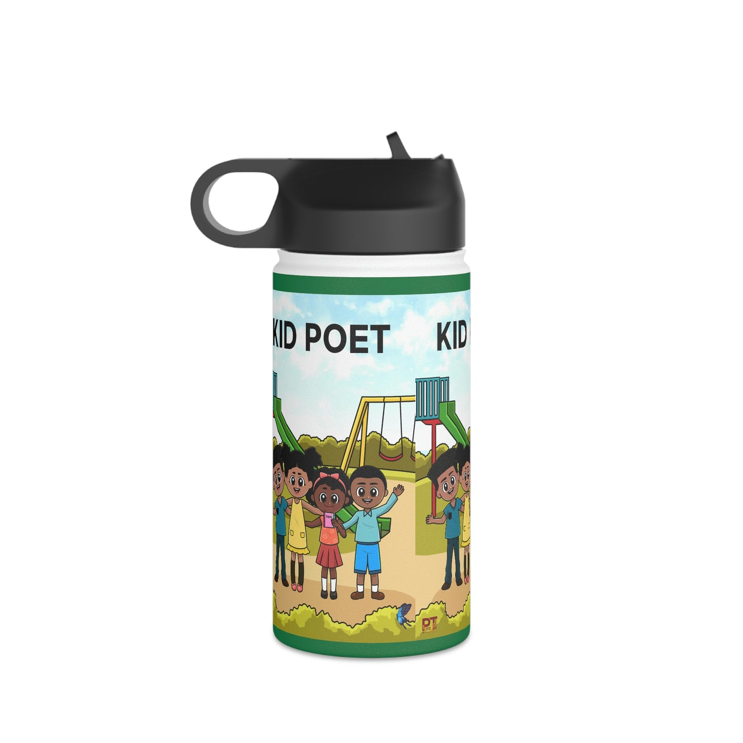 KID POET Stainless Steel Water Bottle, Standard Lid