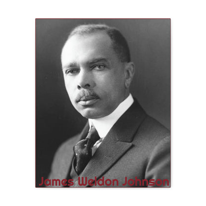 James Weldon Johnson Canvas Gallery Wrap ( Black Poet Art Collection)