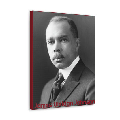 James Weldon Johnson Canvas Gallery Wrap ( Black Poet Art Collection)