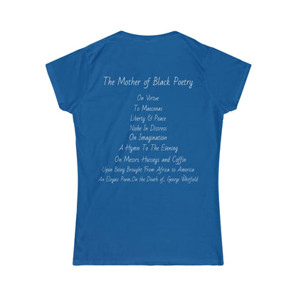 Ode to Phillis Wheatley Black Women Poet Tee Softstyle Tee