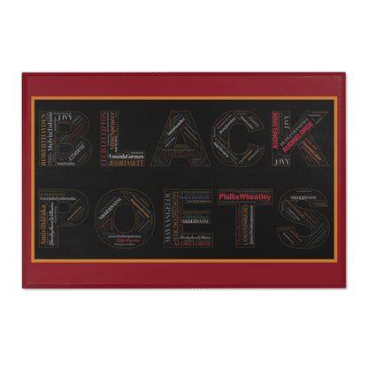 Black Poets Area Rug