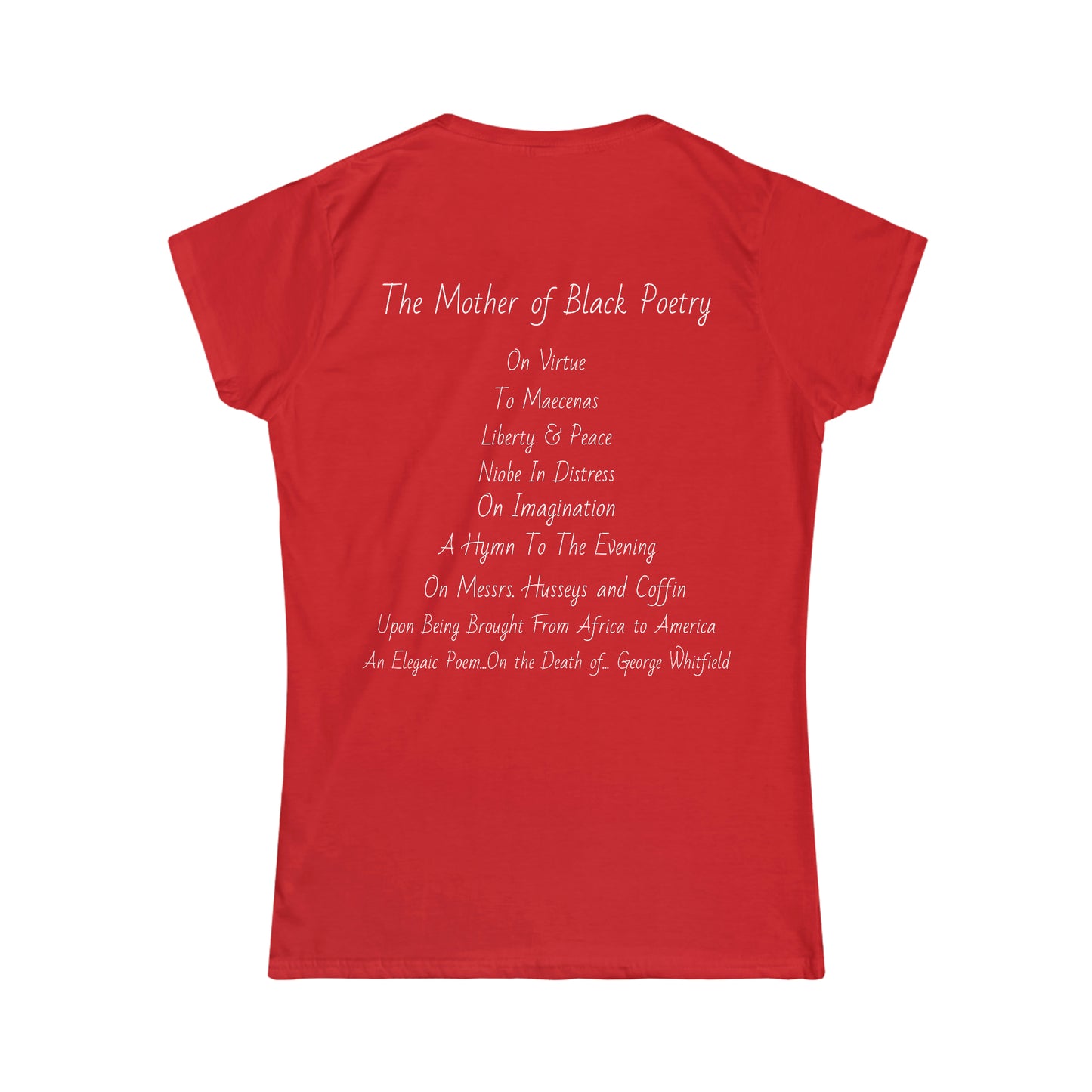 Ode to Phillis Wheatley Black Women Poet Tee Softstyle Tee