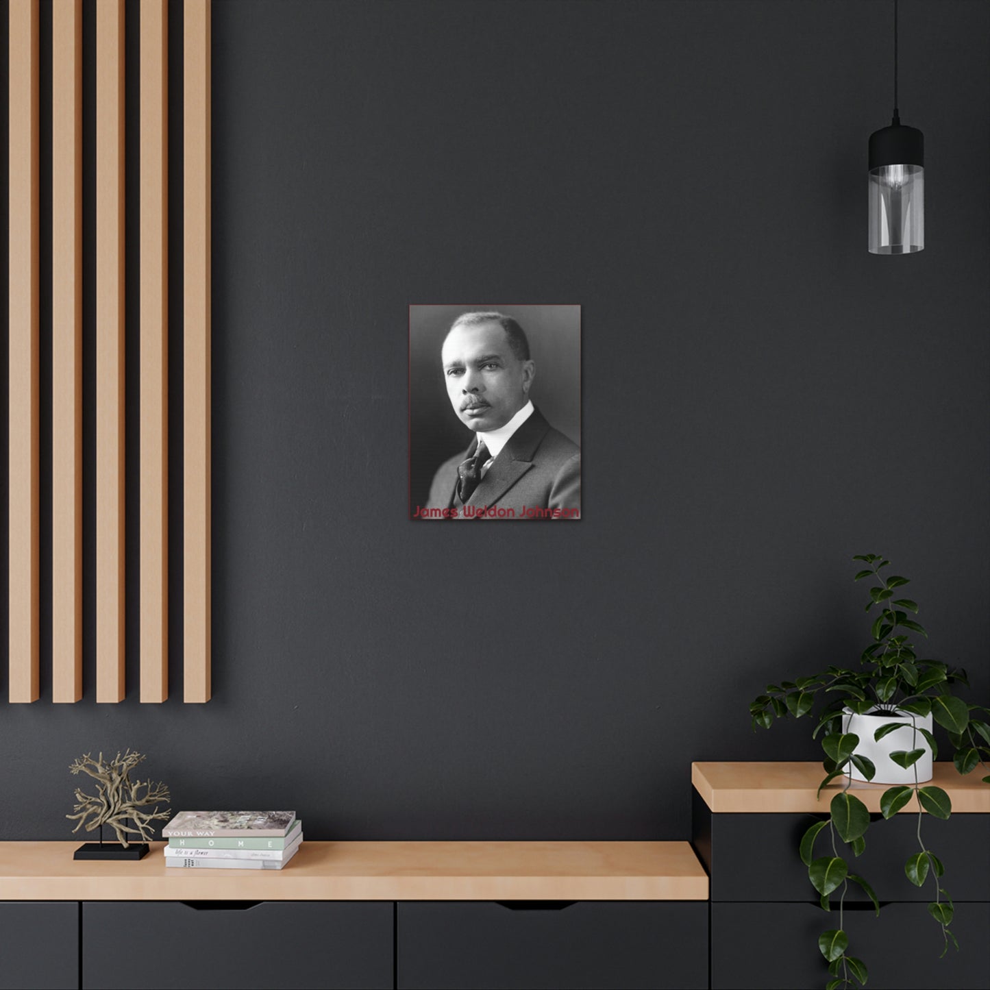 James Weldon Johnson Canvas Gallery Wrap ( Black Poet Art Collection)