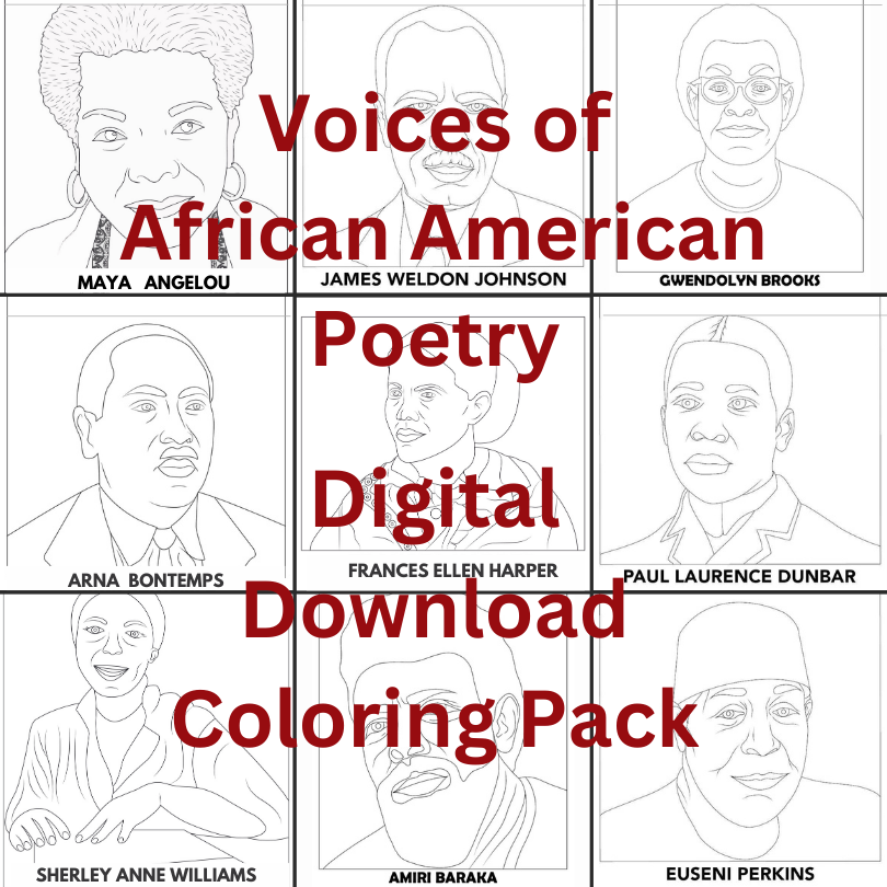 Voices of African American Poetry Download Coloring Pack