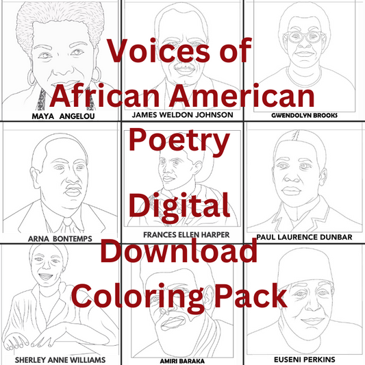 Voices of African American Poetry Download Coloring Pack