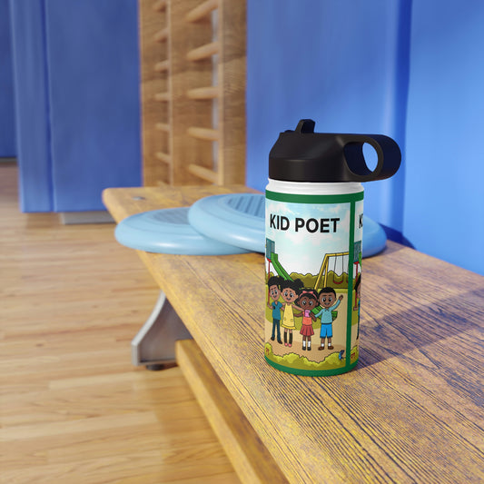 KID POET Stainless Steel Water Bottle, Standard Lid