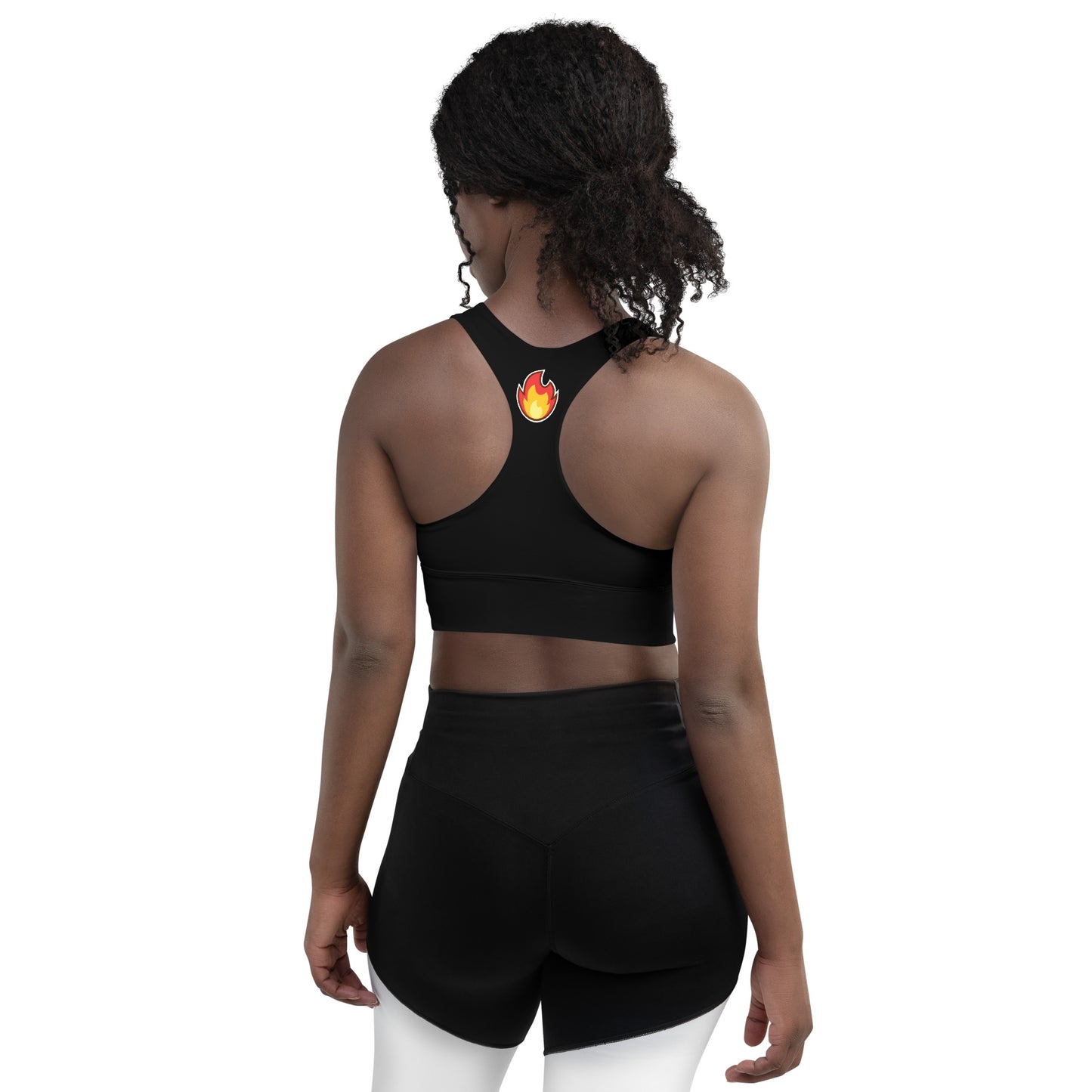 James Baldwin Inspired " The Fire Next Time" Longline sports bra