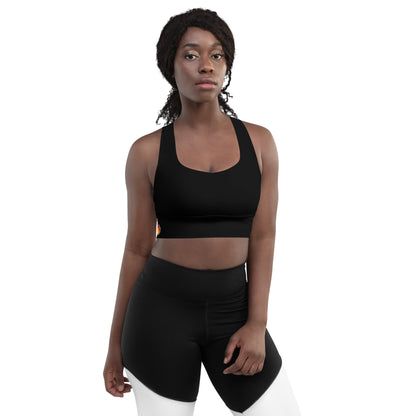 James Baldwin Inspired " The Fire Next Time" Longline sports bra