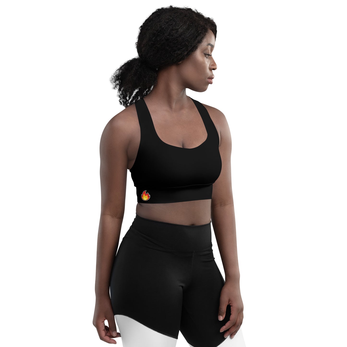 James Baldwin Inspired " The Fire Next Time" Longline sports bra