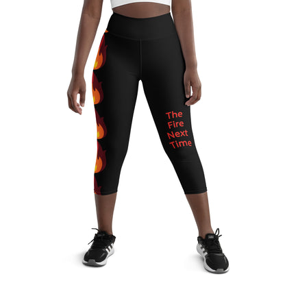 James Baldwin "The Fire Next Time" Inspired Yoga Capri Leggings