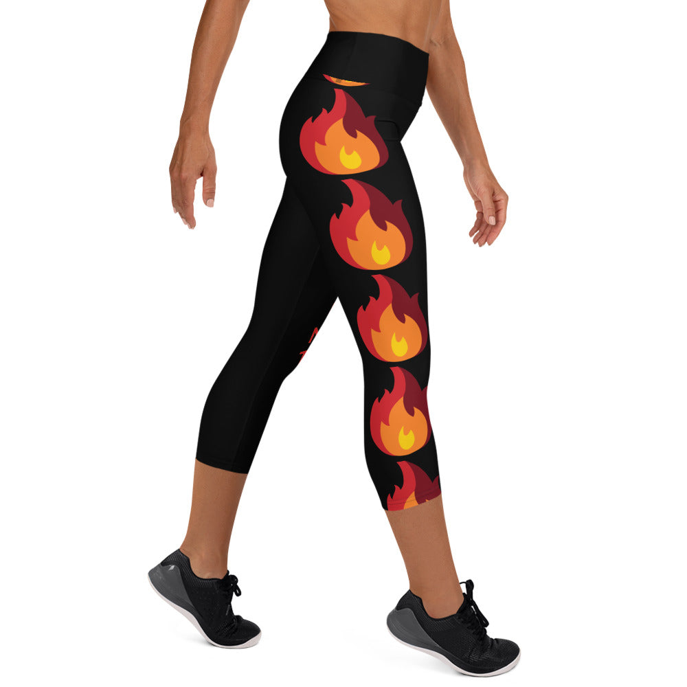 James Baldwin "The Fire Next Time" Inspired Yoga Capri Leggings