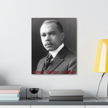 James Weldon Johnson Canvas Gallery Wrap ( Black Poet Art Collection)