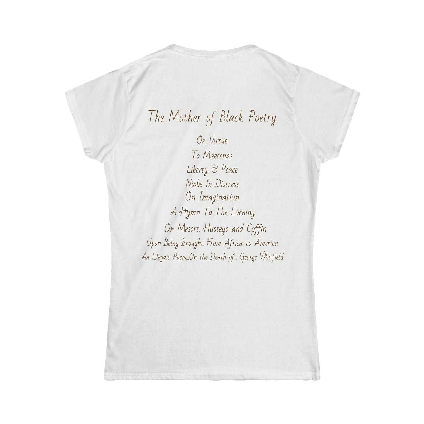 Ode to Phillis Wheatley Black Women Poet Tee Softstyle Tee