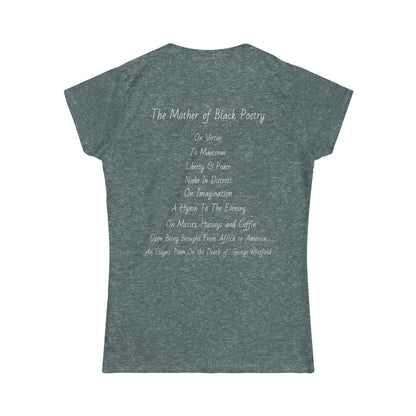 Ode to Phillis Wheatley Black Women Poet Tee Softstyle Tee