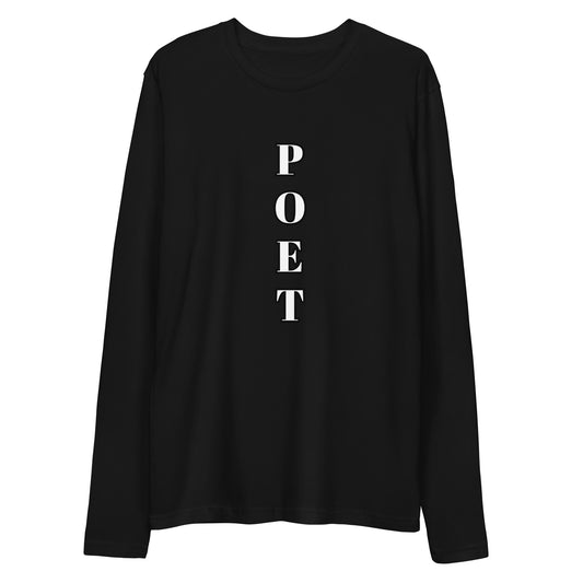 Poet Tees. Long Sleeve Fitted Crew