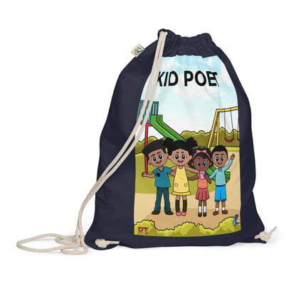 KID POET Organic cotton drawstring bag