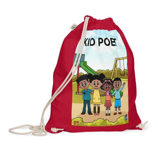 KID POET Organic cotton drawstring bag