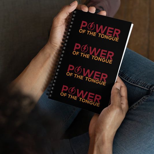 Power of the Tongue Logo Spiral notebook