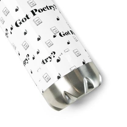 Poetry Themed Stainless Steel Water Bottle